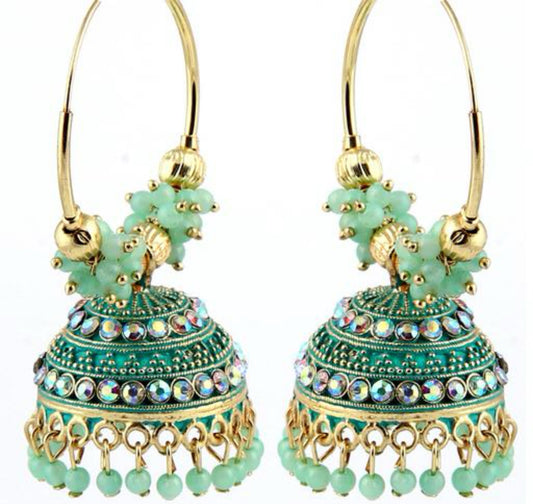 Stone and Pearl Jhumka