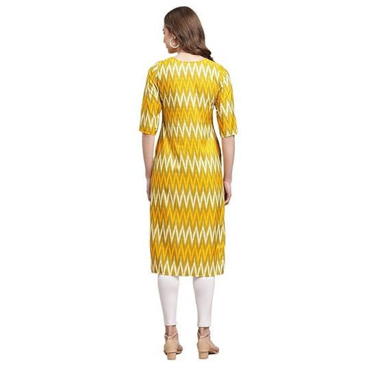 Women's Crepe Digital Print Straight Kurta