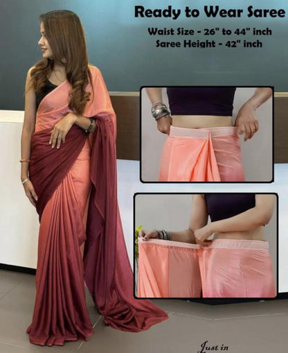 Ready to Wear Chinon Chiffon Silk Saree