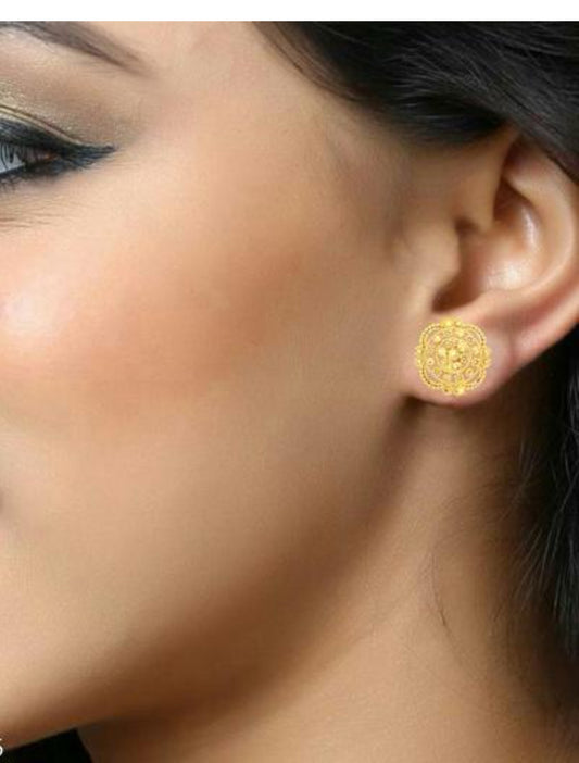 Gold Plated Screw back earrings